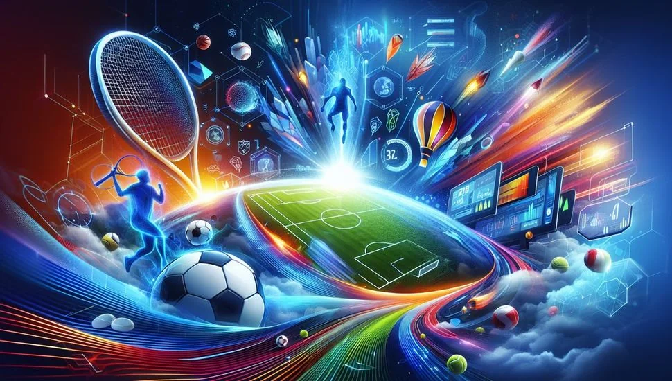 Suasana pertandingan olahraga untuk lobi GLOWIN88