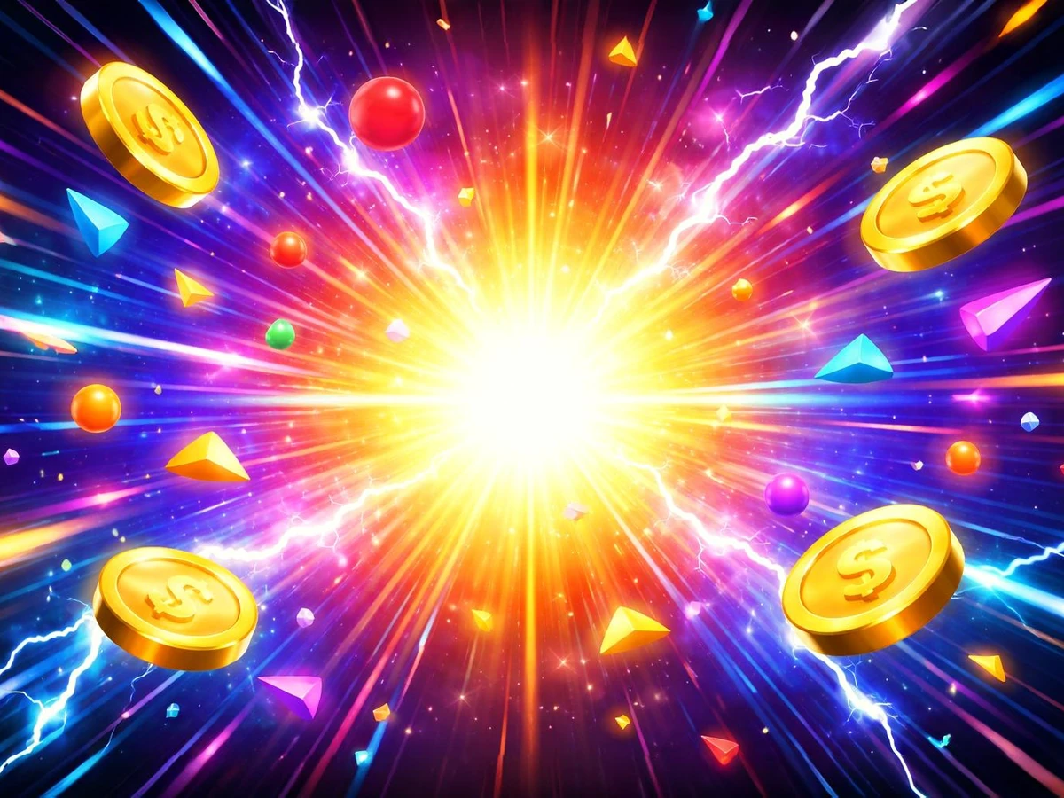 Tampilan visual permainan slot GLOWIN88 dengan reel dan simbol berwarna