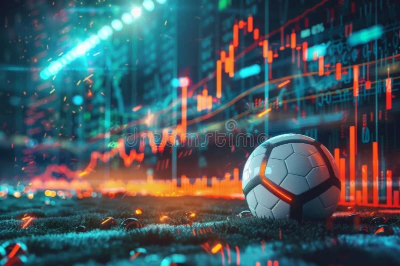 Ilustrasi aksi pertandingan untuk pengalaman olahraga mobile GLOWIN88